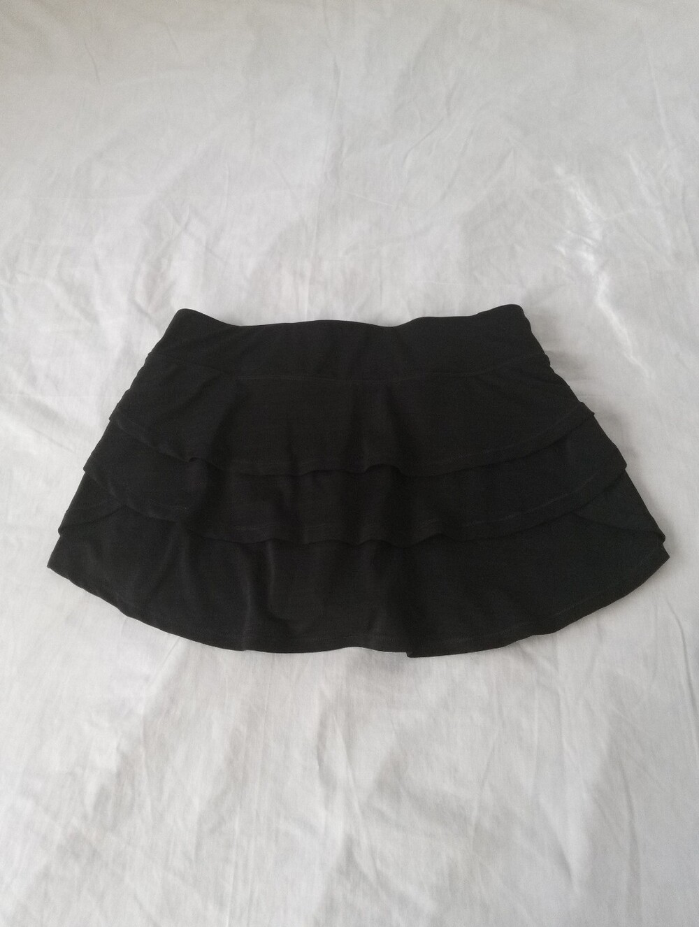 Calvin Klein Performance Black Tiered Ruffle Skort